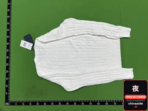 White Cable Knit Sweater