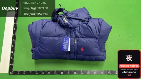 Left Riding Single Zip Two-Color Frosted Down Jacket