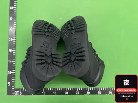Black Lace-Up Boots