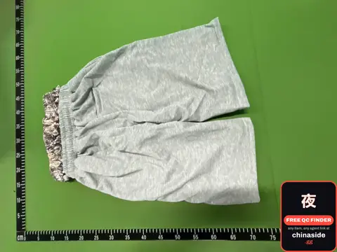 Grey Elastic Waist Shorts