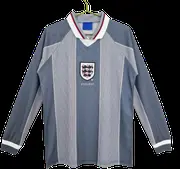 1996 England away Long sleeved retro Fan version