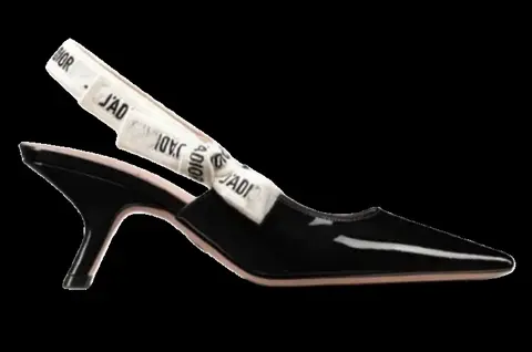 Dior High Heels - Black Patent Slingback
