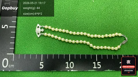 Saturn Pearl Necklace With Diamond Pendant