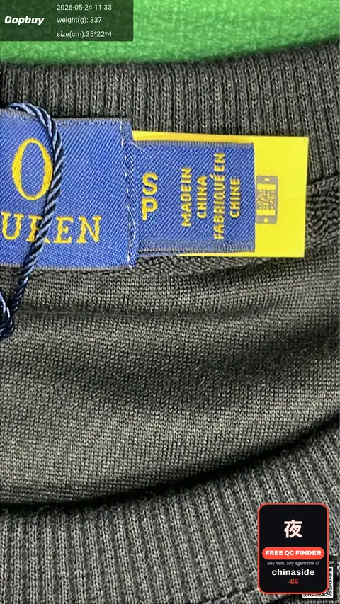 Embroidered Crewneck Hoodie