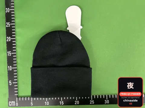 Cross Embroidered Wool Hat