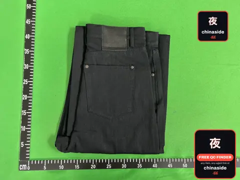 Plus Size All-Black Long Denim Jeans
