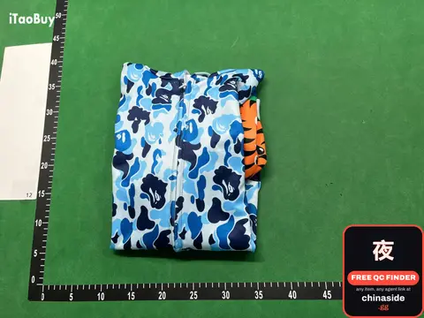 Blue Camo Zip-Up Hoodie
