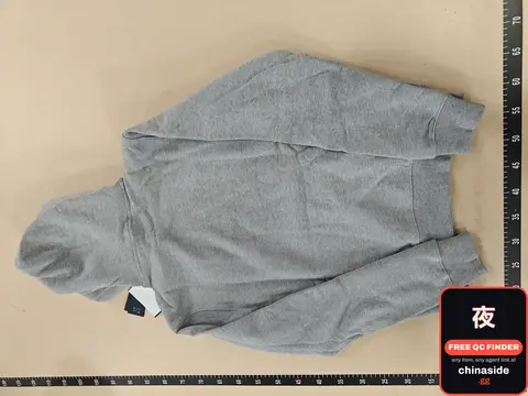 DC Embroidered Gray Hoodie