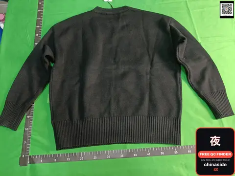 High-End Pure Cotton Knitted Crew-Neck Sweater