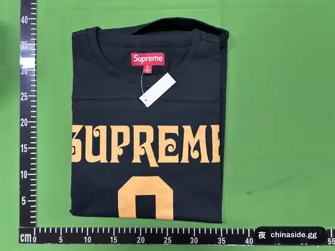 Supreme Tiger Stripe Raglan Long Sleeve Tee