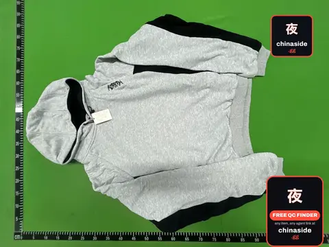 Gray-Black Fleece Hoodie