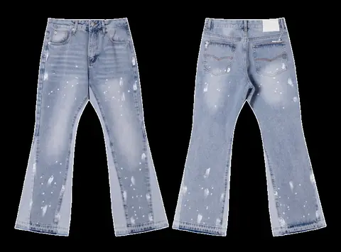 Gallery Dept Jeans - Light Wash Paint Flare