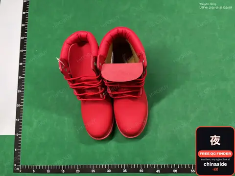 Red Lace-Up Boots