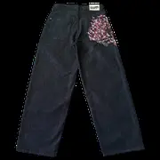 Derschutze Jeans - Black Floral Denim