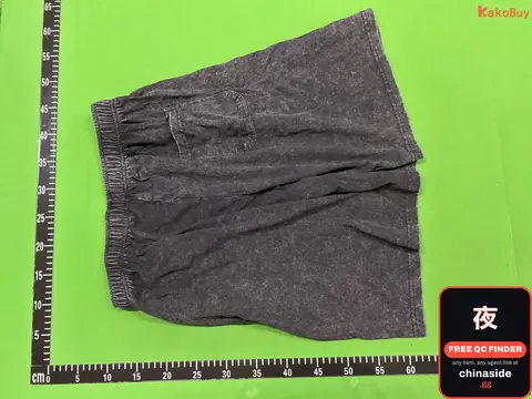 Washed Distressed Cotton Shorts