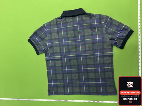 Small Horse Plaid Embroidered Short Sleeve