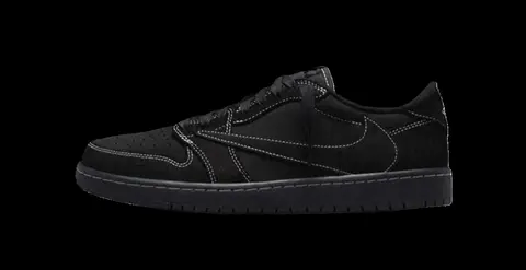 Jordan 1 Low Top - Travis Scott Black