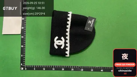 Chanel Black Beanie
