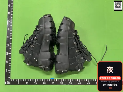 Black Lace-Up Boots