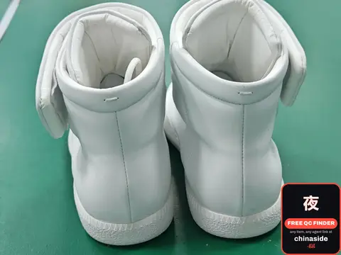 Casual Men's High-Top White Velcro Sneakers
