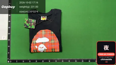 T-Shirt with Plaid Graphic