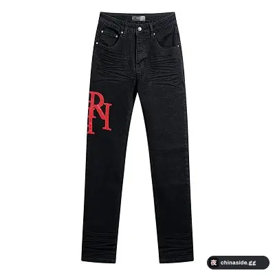 Amiri Jeans - Black Red Logo