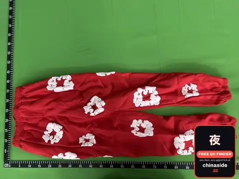 Red Printed Sweatpants