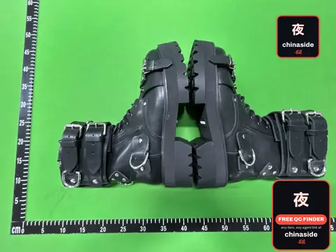 Vet Bondage Buckled Boots