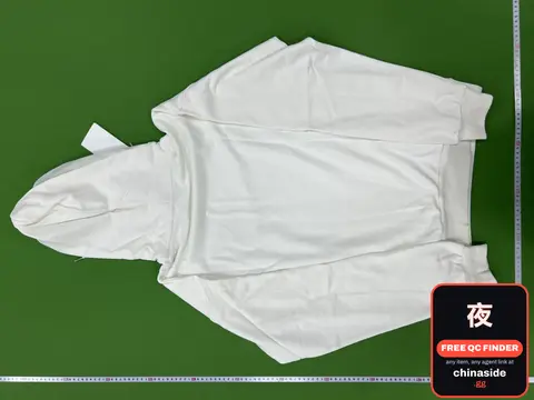 CE Printed White Hoodie
