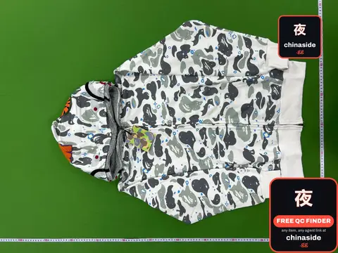 Shark Head Camo Zip Hooded Jacket