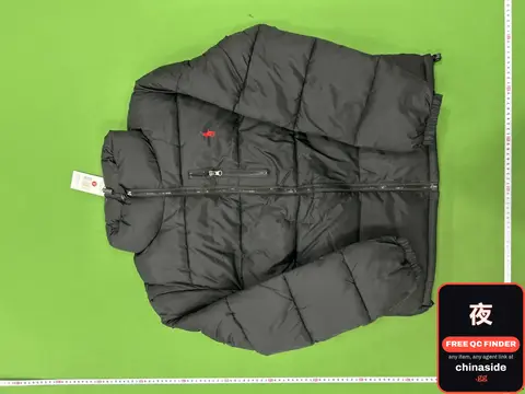 Embroidered Stand-Collar Padded Jacket