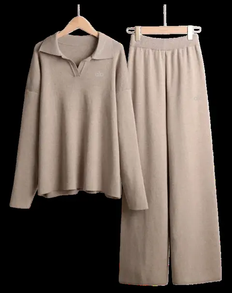 Alo Set - Oat Knit Set