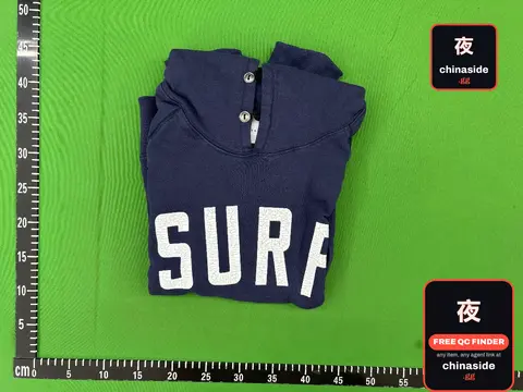 Autonomous Surf Spell Out Button Hoodie