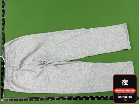 Gray White Trousers
