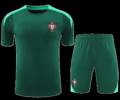 2425 Portugal Training clothes suit Short sleeve Fan version