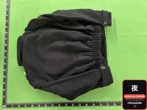 Black Elastic Waist Shorts