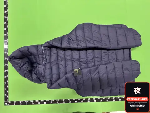 Stone Cotton Jacket with Green Badge