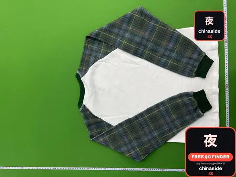 Vintage Plaid Waffled Long Sleeve Shirt