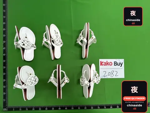 White Decorative Flip Flops
