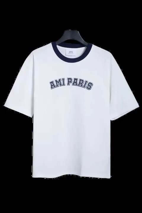 Ami Tee - White Ami Paris Varsity