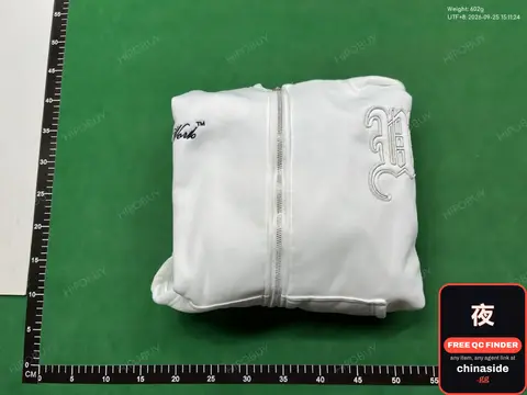 White Zip-Up Hoodie