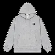 Stone Island Hoodie - Grey Patch Hoodie