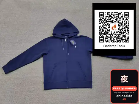 Navy Blue Zip Hoodie