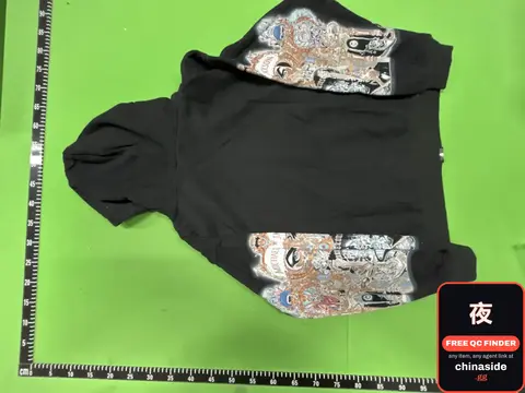 Black Hoodie With Graphic Print