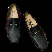 Ferragamo Shoes - Black Gancini Loafer