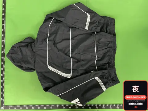 Black Hooded Windbreaker Jacket
