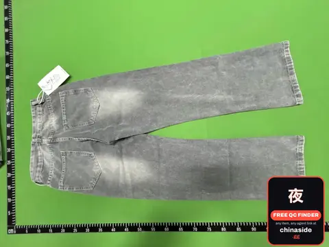 Grey Wide Leg Jeans