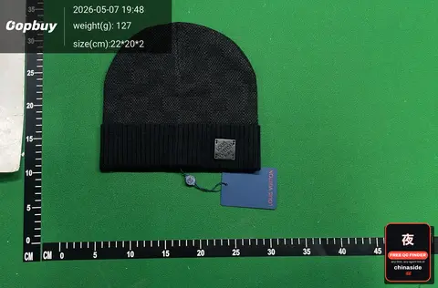 Plaid Knit Beanie
