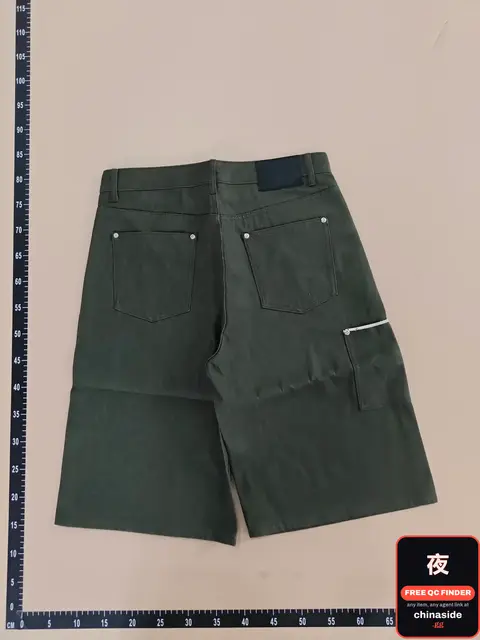 Summer Loose Cropped Army Green Shorts