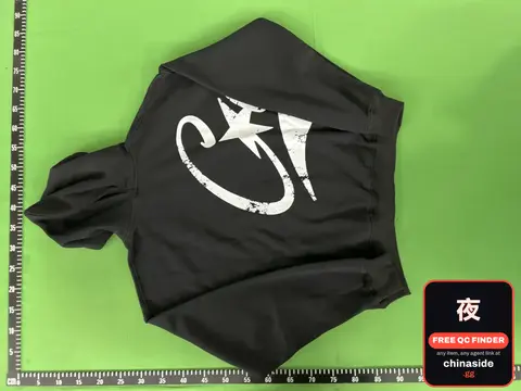 Left Star String Back Hoodie